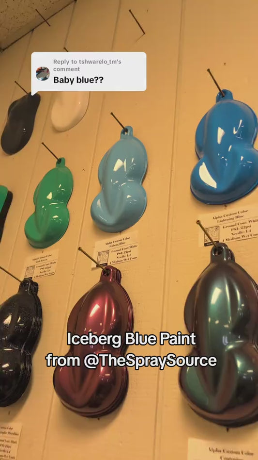 Iceberg Blue Painted Sample (White Ground Coat)