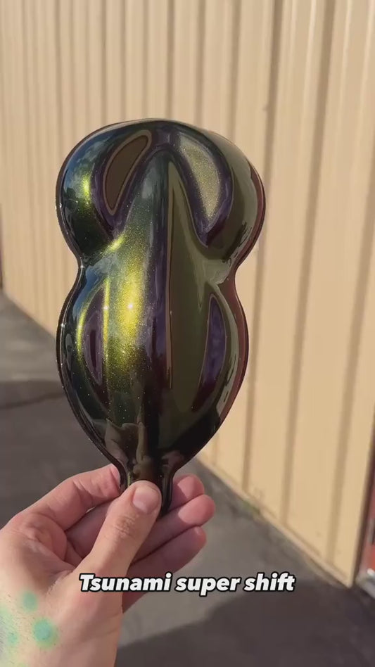 Tsunami Super Colorshift Painted Sample (Black Ground Coat)