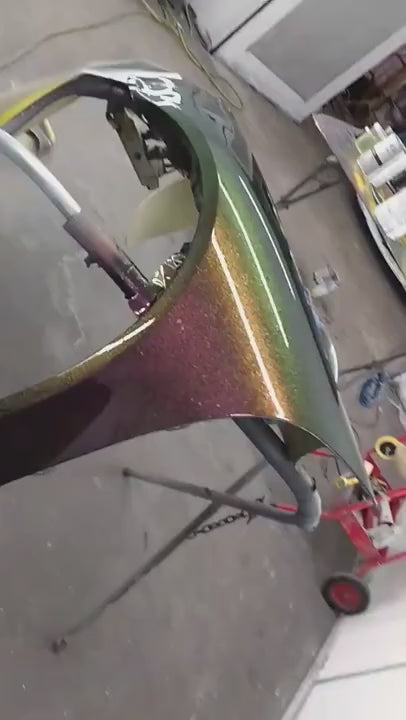 Hades SuperFlake Painted Sample (Black Ground Coat)