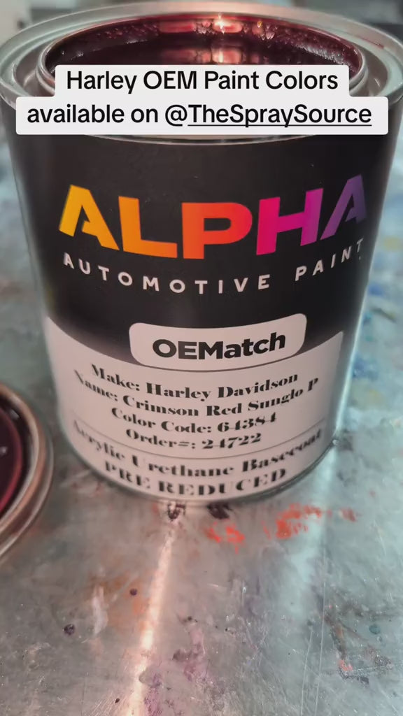 HARLEY MOTORCYCLE CRIMSON RED SUNGLO P. 64384 | OEMatch Automotive