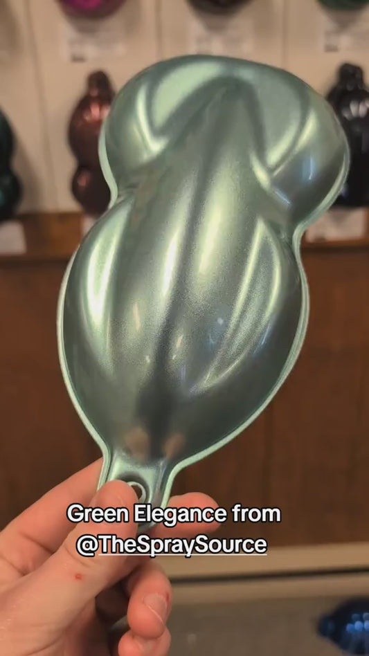 Green Elegance Painted Sample (Grey Ground Coat)