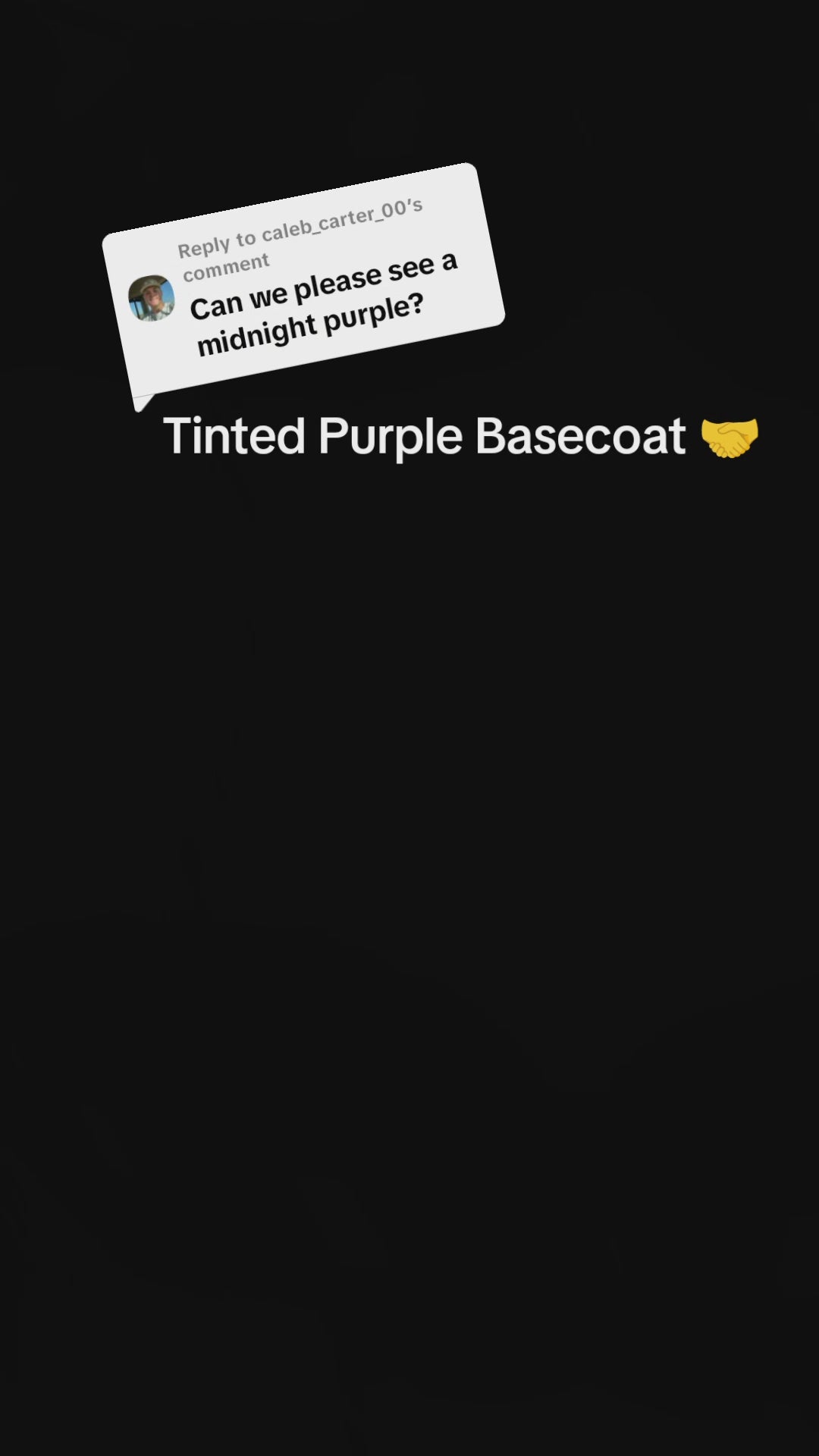 Tinted Purple Paint Basecoat