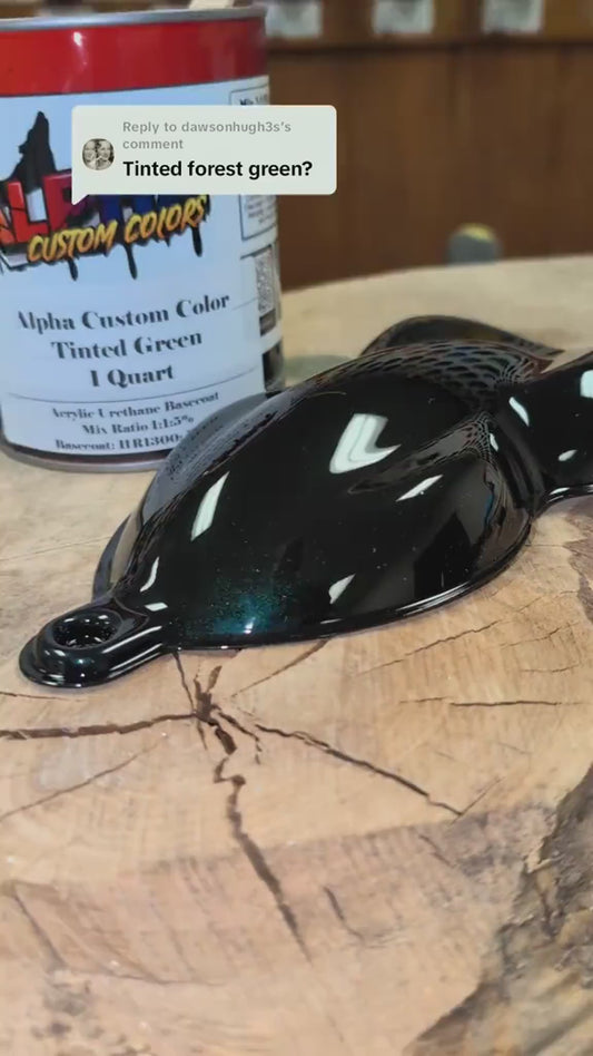 Tinted Green Motorcycle Paint Kit