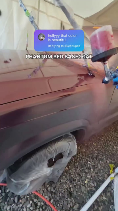 Phantom Red Painted Sample (Black Ground Coat)