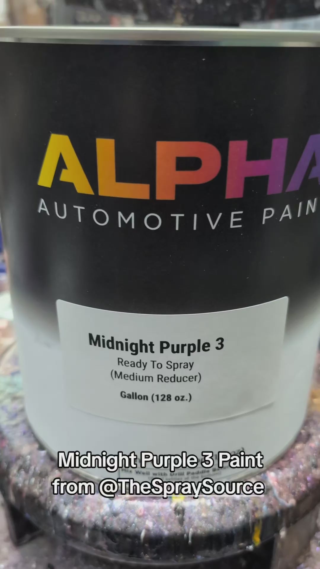Midnight Purple 3 Alpha Custom Color Aerosol Spray Can Paint – The