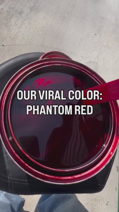 Phantom Red Painted Sample (Black Ground Coat)