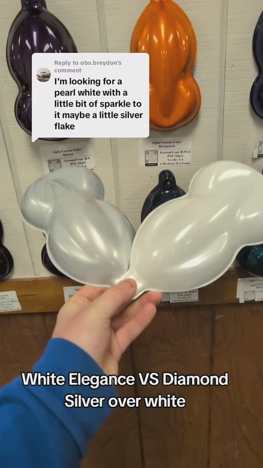 White Elegance Motorcycle Paint Kit