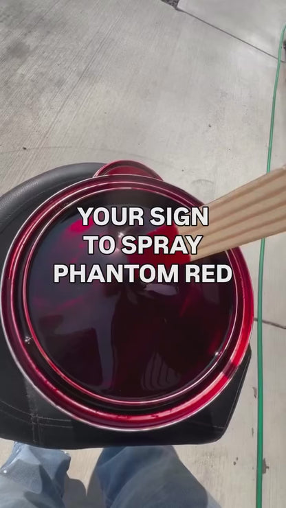 Phantom Red Painted Sample (Black Ground Coat)