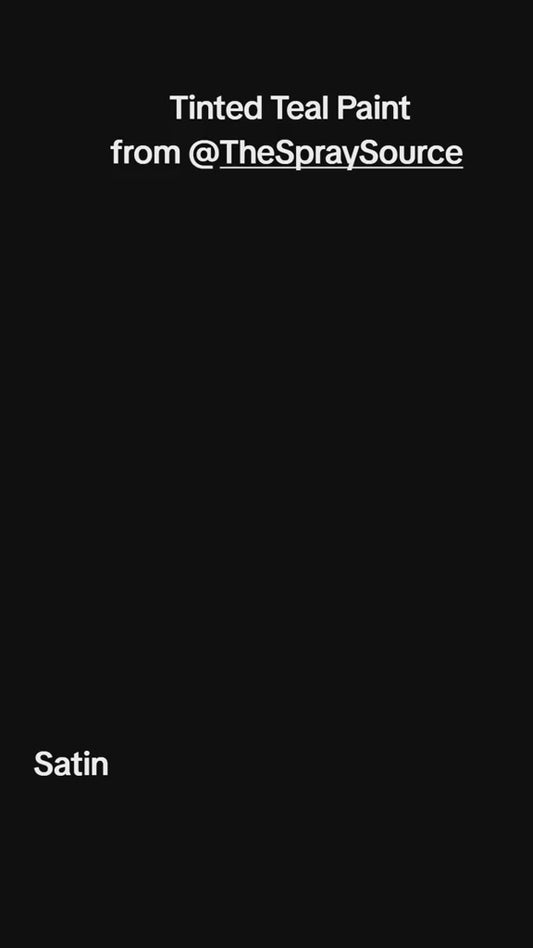 Tinted Teal Painted Sample (Black Ground Coat)