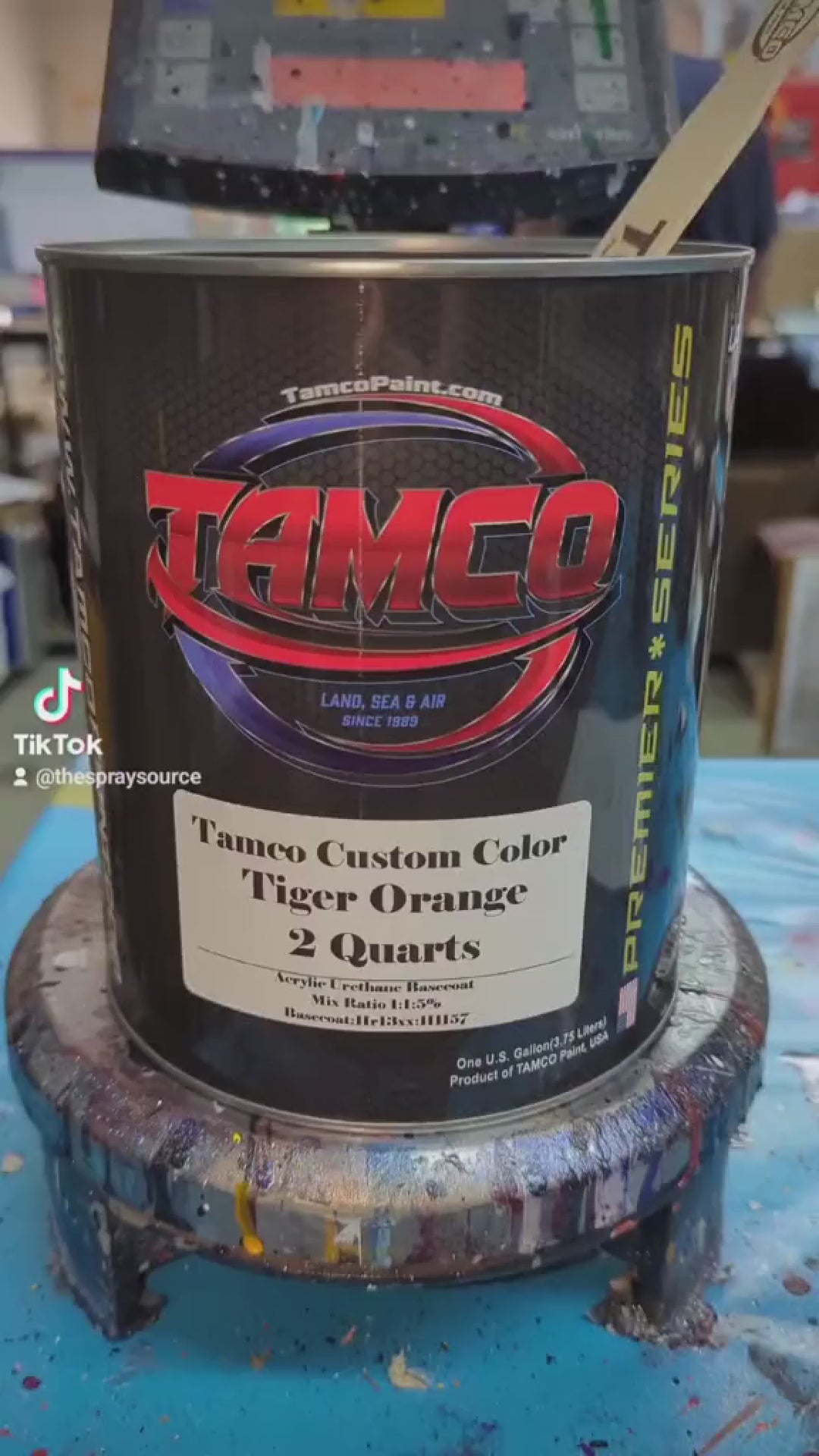 Tiger Orange Basecoat (That B!tch Orange) - Tamco Paint - Custom Color