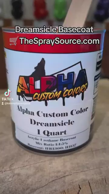 Dreamsicle Painted Sample (White Ground Coat)