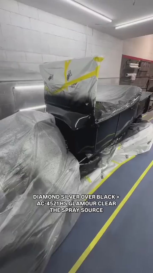 Diamond Silver Motorcycle Paint Kit