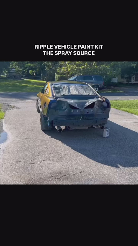 Ripple Painted Sample (Black Ground Coat)