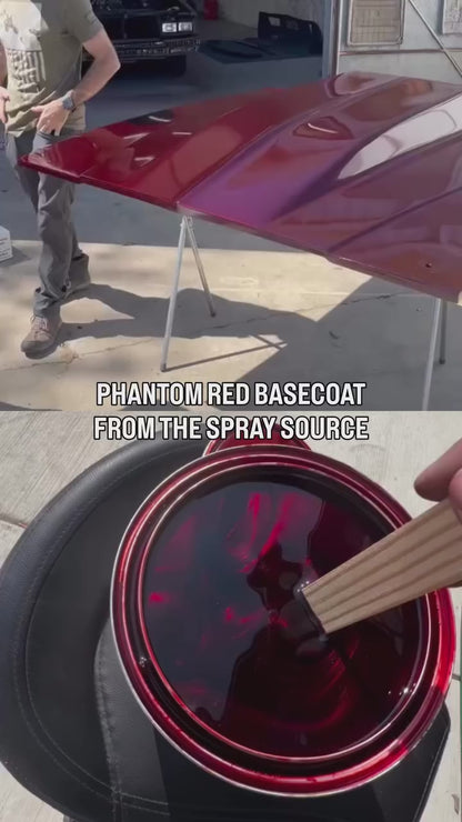 Phantom Red Painted Sample (Black Ground Coat)