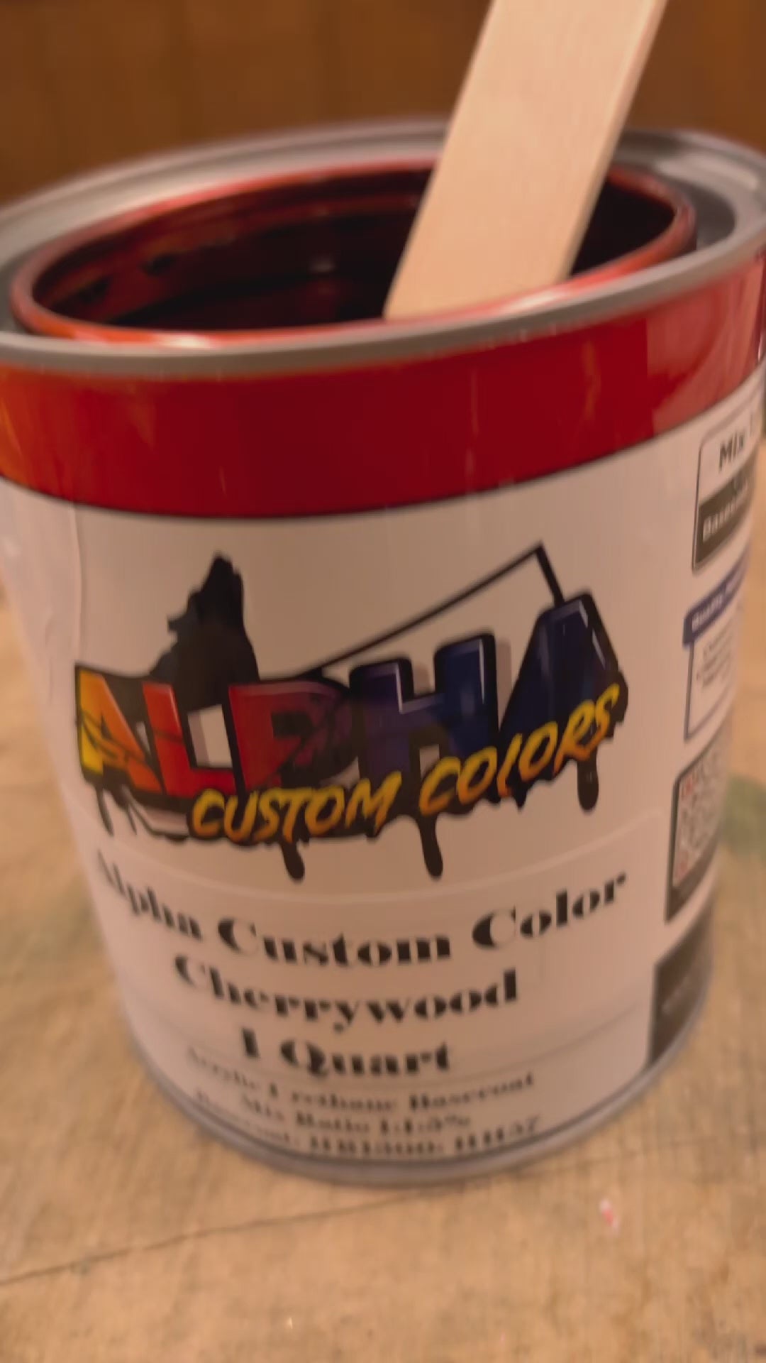 Cherrywood Painted Sample (Black Ground Coat) – The Spray Source