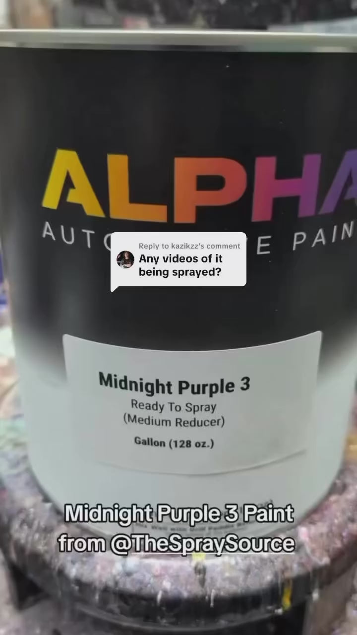 Midnight Purple 3 Alpha Custom Color Basecoat Paint MP3 – The