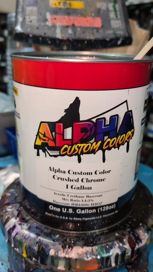 Crushed Chrome SuperFlake Guitar Paint Kit