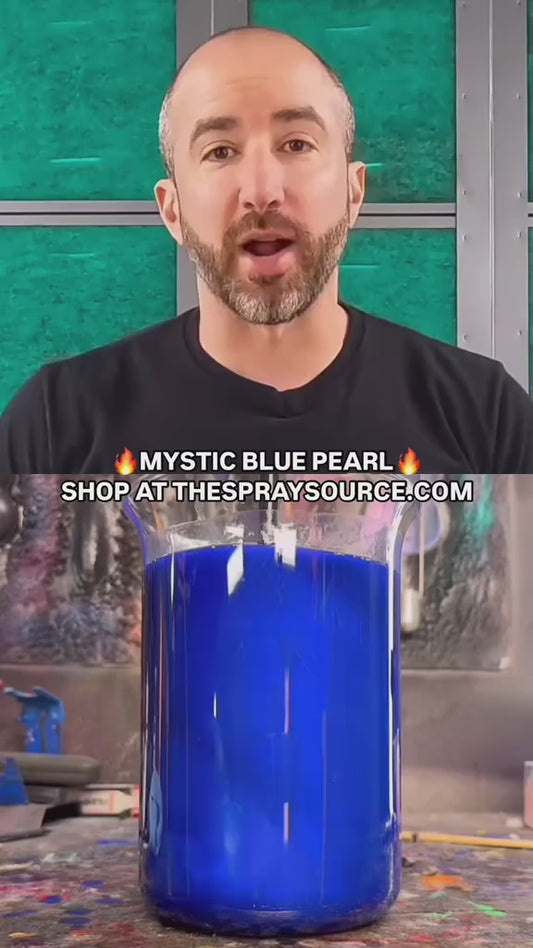 Mystic Blue Painted Sample (Black Ground Coat)