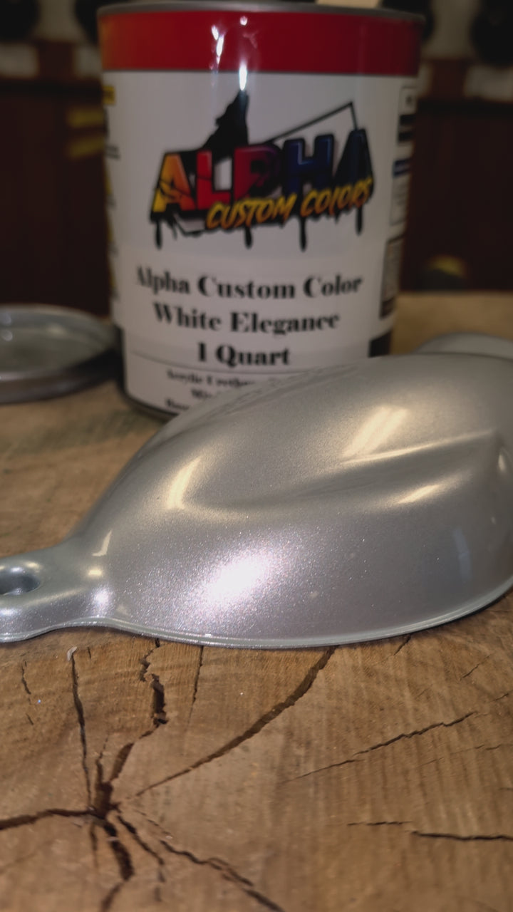 White Elegance Pre-Sprayed Speedshape Paint Sample (Grey Ground Coat)