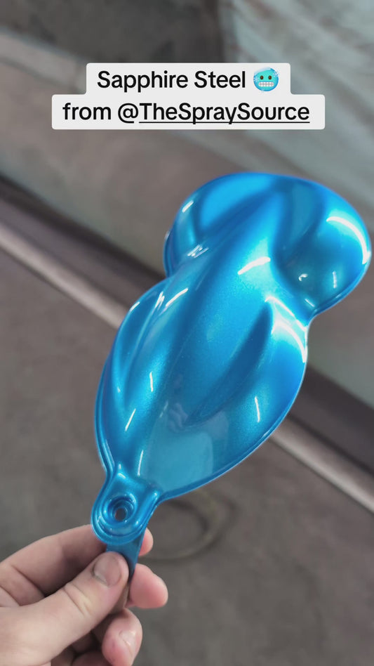 Sapphire Steel Painted Sample (Black Ground Coat)