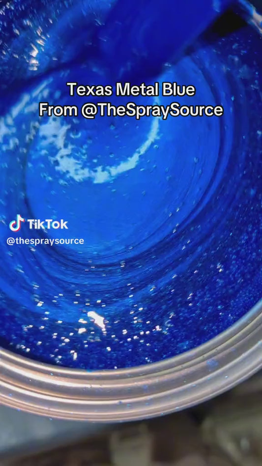 Texas Metal Blue Motorcycle Paint Kit