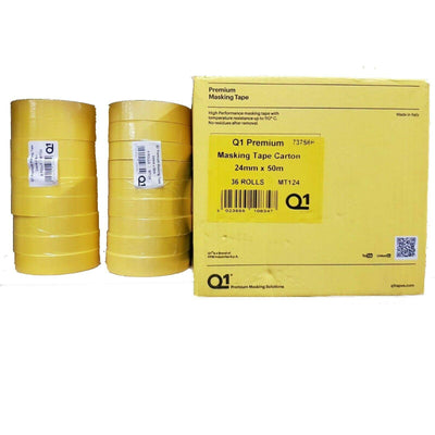 Q1 Premium Yellow Masking Tape 1.5" - The Spray Source - Q1