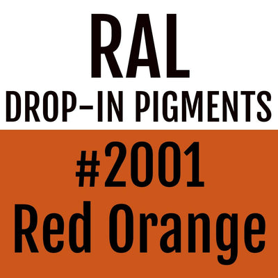 RAL #2001 Red Orange Drop-In Pigment | Liquid Wrap or Bedliner - The Spray Source - Alpha Pigments