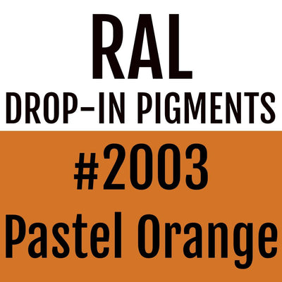 RAL #2003 Pastel Orange Drop-In Pigment | Liquid Wrap or Bedliner - The Spray Source - Alpha Pigments