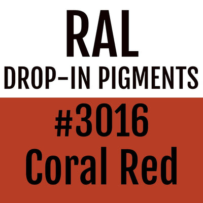 RAL #3016 Coral Red Drop-In Pigment | Liquid Wrap or Bedliner - The Spray Source - Alpha Pigments