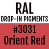 RAL #3031 Orient Red Drop-In Pigment | Liquid Wrap or Bedliner - The Spray Source - Alpha Pigments