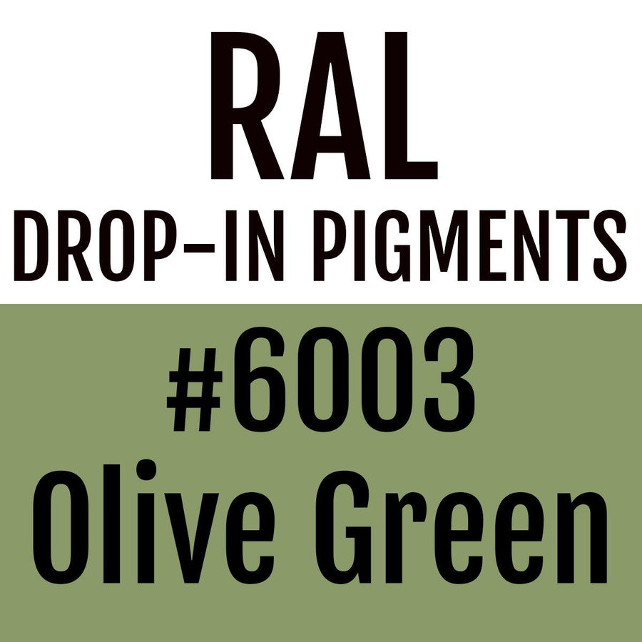 RAL #6003 Olive Green Drop-In Pigment | Liquid Wrap or Bedliner - The Spray Source - Alpha Pigments