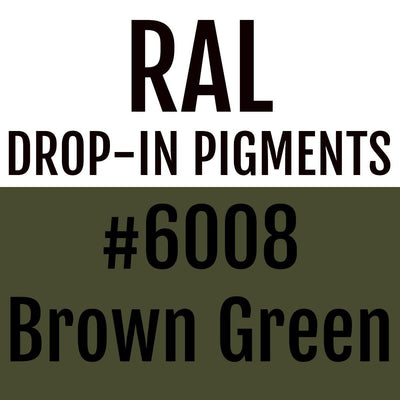 RAL #6008 Brown Green Drop-In Pigment | Liquid Wrap or Bedliner - The Spray Source - Alpha Pigments
