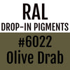 RAL #6022 Olive Drab Drop-In Pigment | Liquid Wrap or Bedliner - The Spray Source - Alpha Pigments