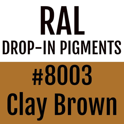RAL #8003 Clay Brown Drop-In Pigment | Liquid Wrap or Bedliner - The Spray Source - Alpha Pigments