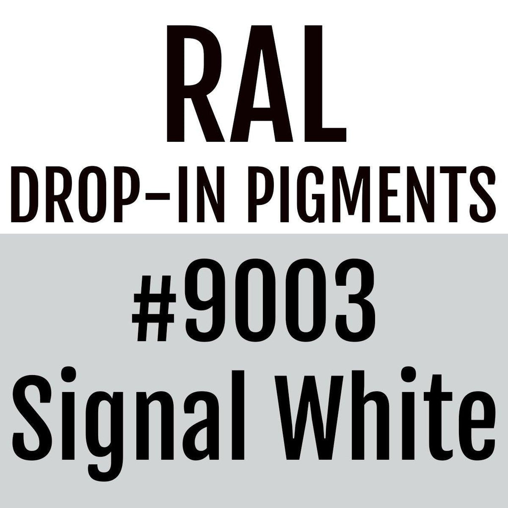 RAL #9003 Signal White Drop-In Pigment | Liquid Wrap or Bedliner - The Spray Source - Alpha Pigments