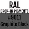 RAL #9011 Graphite Black Drop-In Pigment | Liquid Wrap or Bedliner - The Spray Source - Alpha Pigments