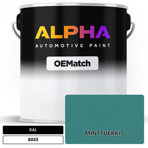 RAL MINTTUERKIS 6033 | OEMatch Automotive Basecoat