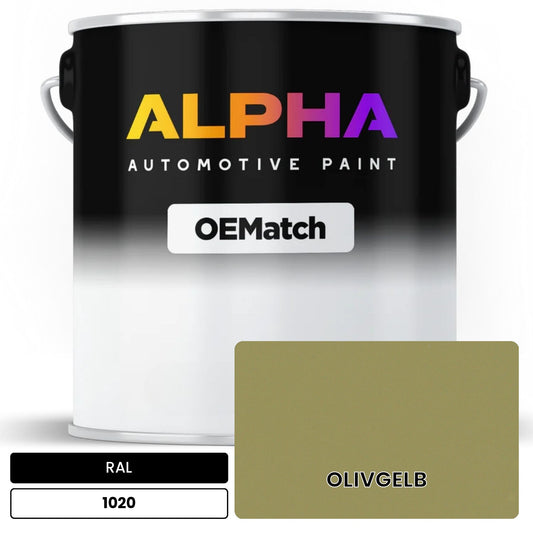 RAL OLIVGELB 1020 OEMatch Basecoat