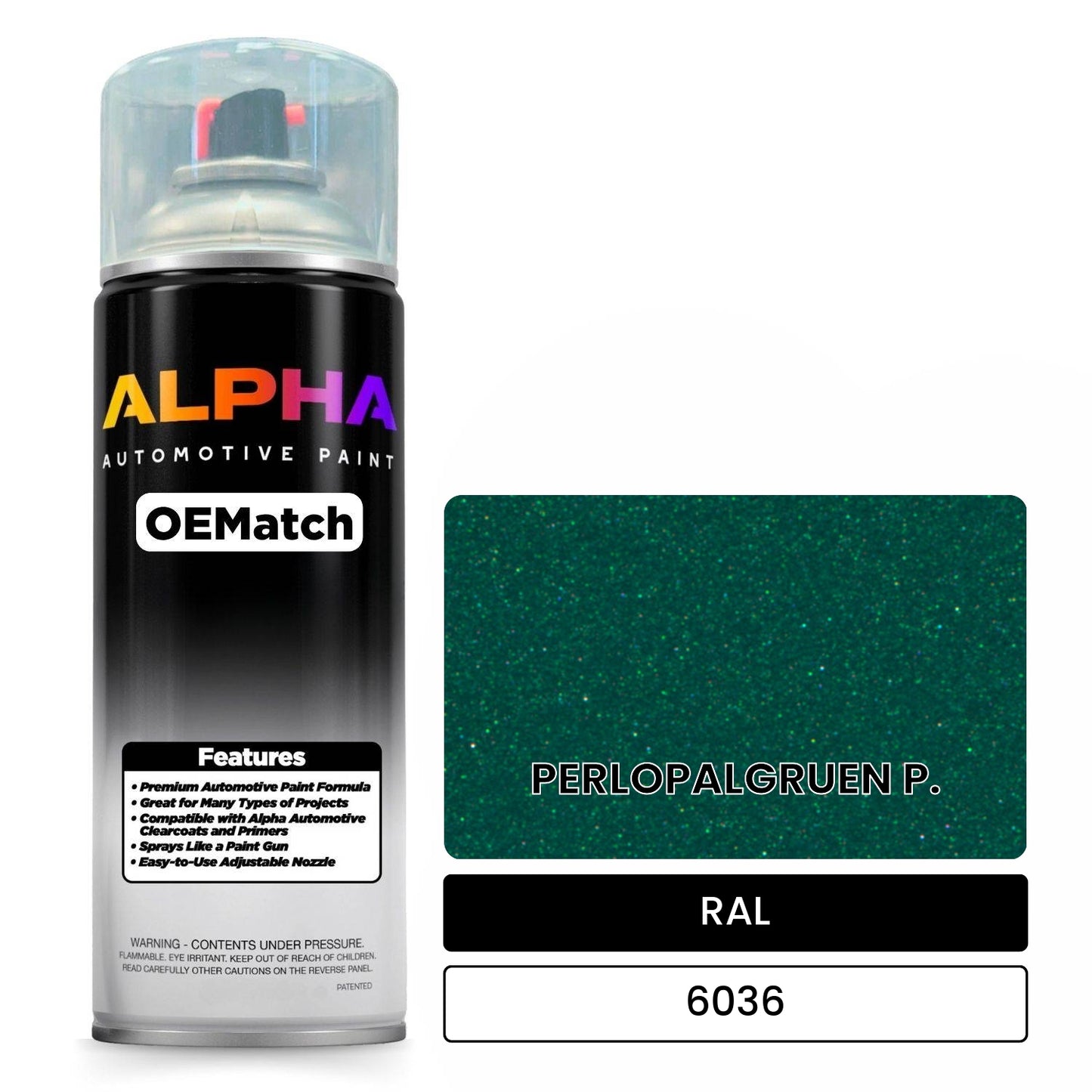 RAL PERLOPALGRUEN P. 6036 OEMatch Spraycan