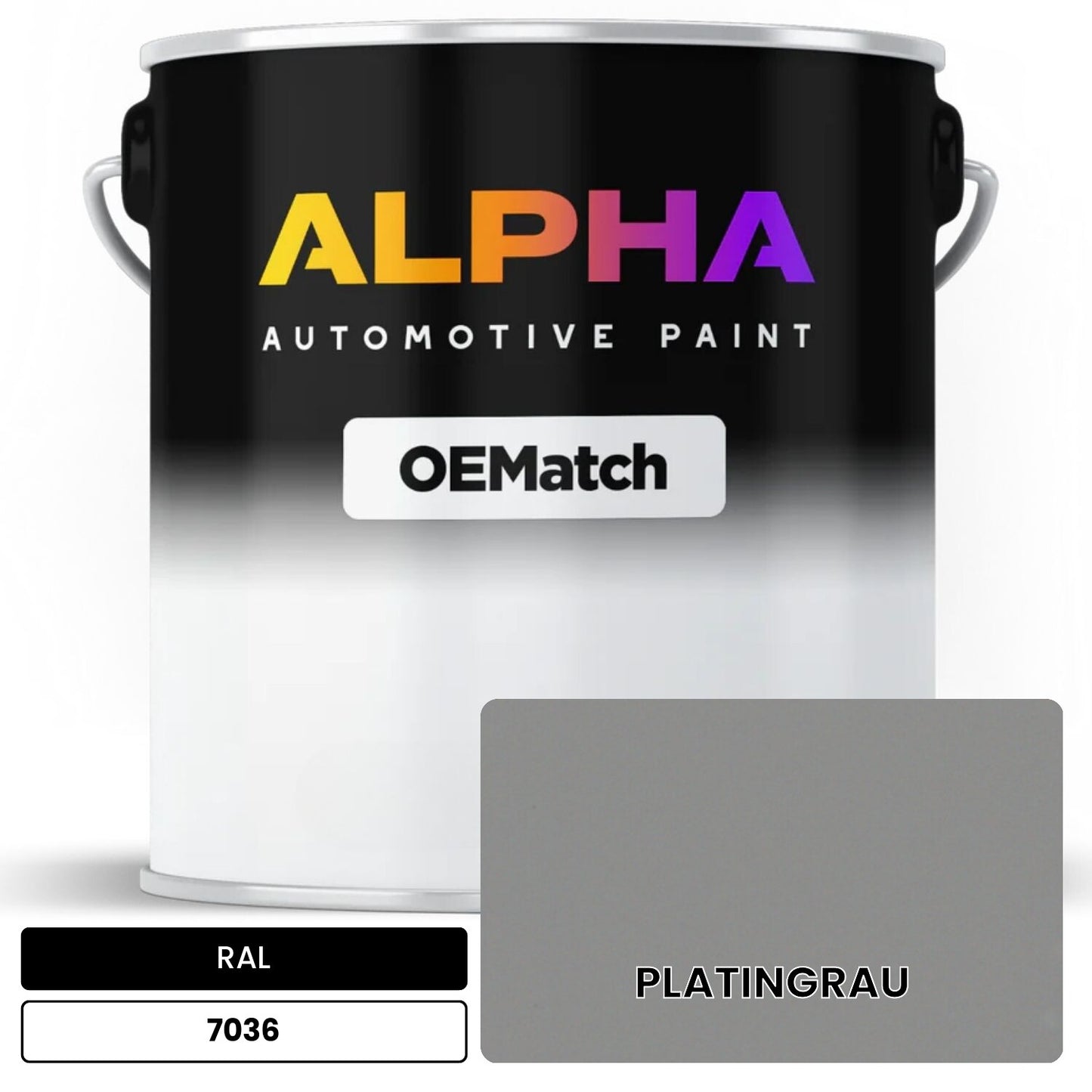 RAL PLATINGRAU 7036 OEMatch Basecoat