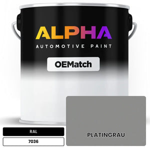 RAL PLATINGRAU 7036 | OEMatch Automotive Basecoat