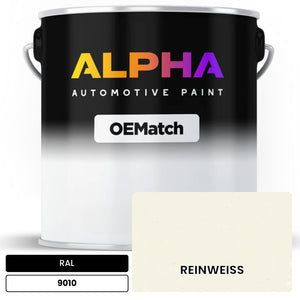 RAL REINWEISS 9010 | OEMatch Automotive Basecoat