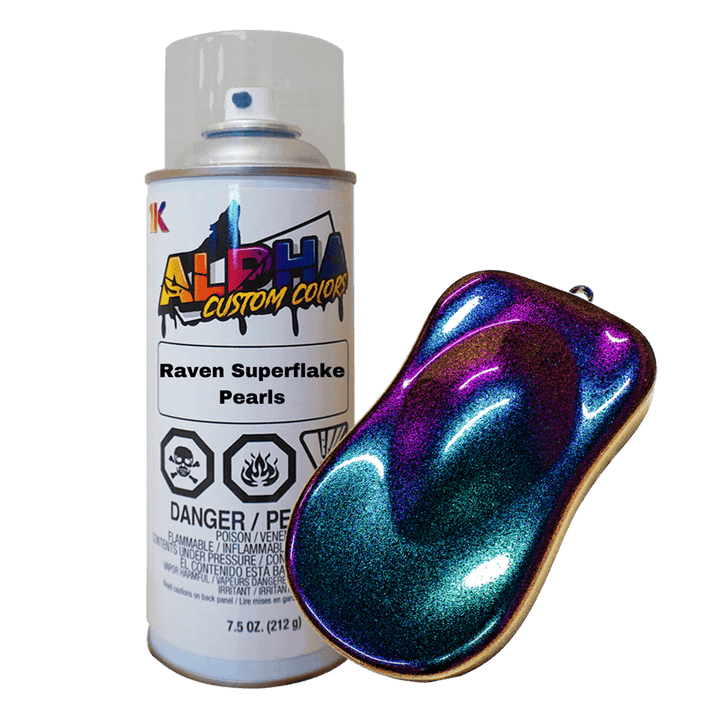 Raven Superflake Bike Paint Kit - The Spray Source - Alpha Pigments