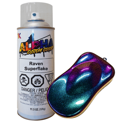 Raven Superflake Pearls Spray Can Midcoat - The Spray Source - Alpha Pigments