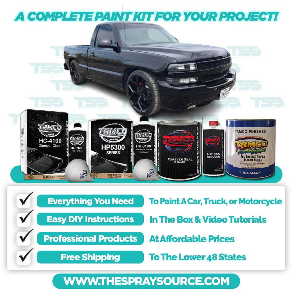 Red Sinister Triple Reboot Series Car kit (Black Ground Coat) - The Spray Source - Tamco Paint
