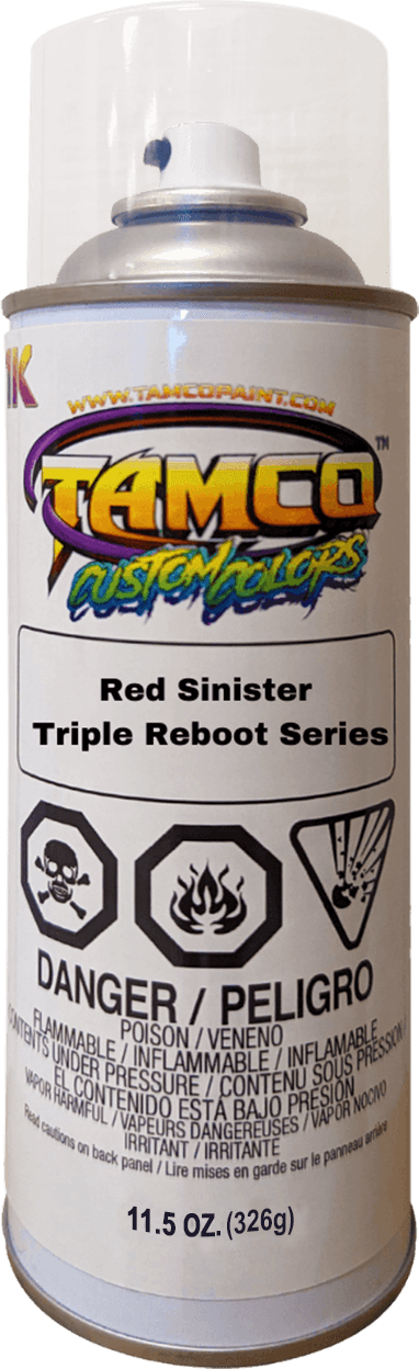 Red Sinister Triple Reboot Series Spray Can - The Spray Source - Tamco Paint