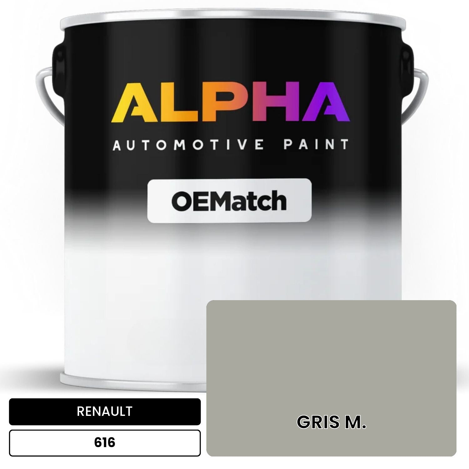 RENAULT GRIS M. 616 OEMatch Basecoat