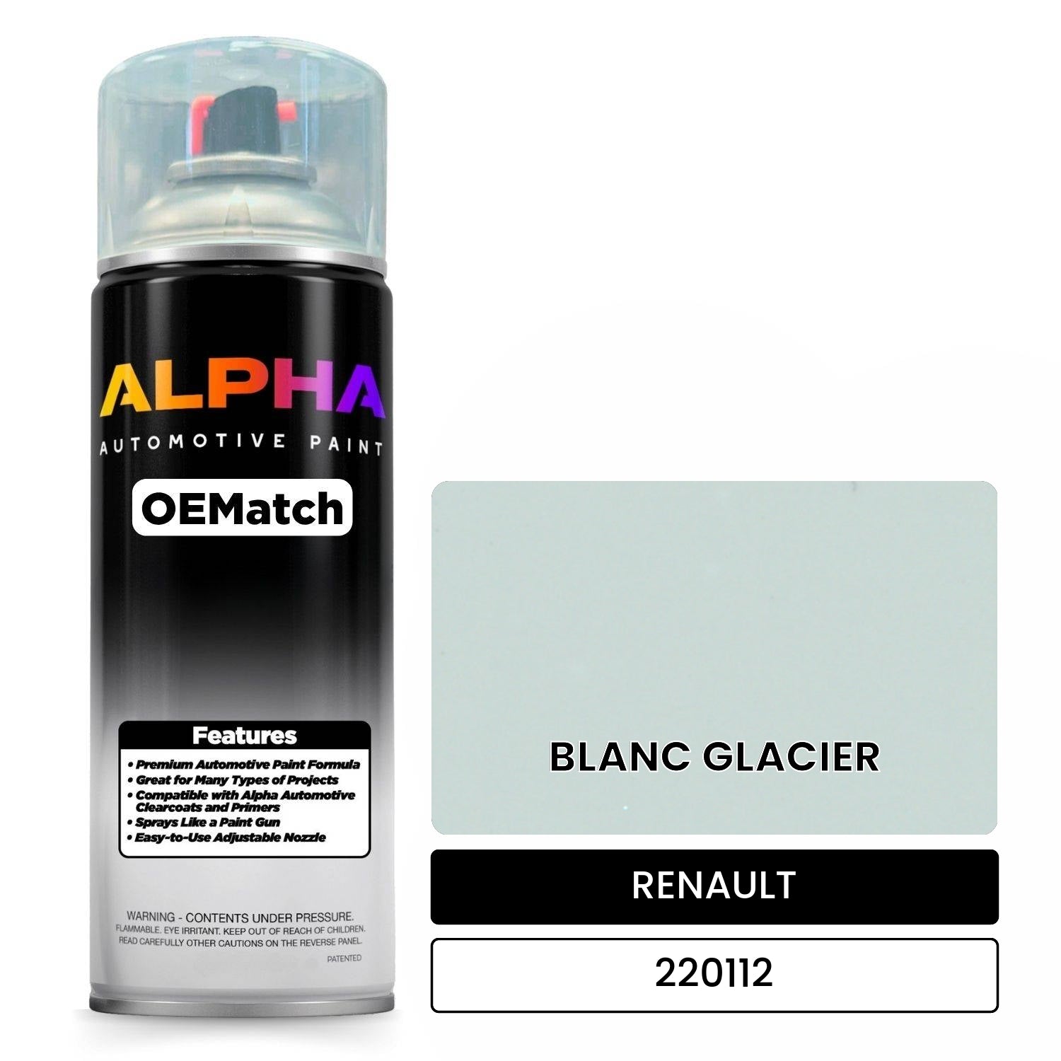 RENAULT BLANC GLACIER 220112 OEMatch Spraycan