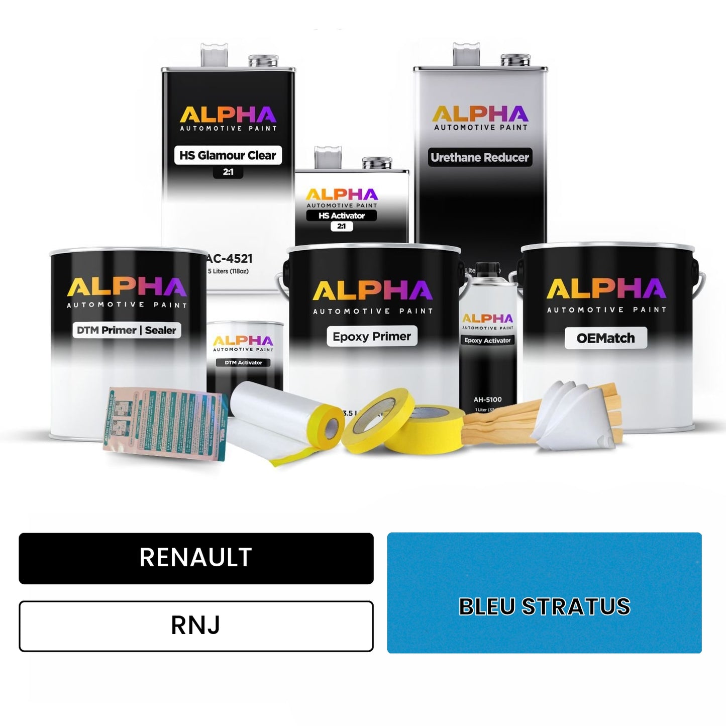 RENAULT BLEU STRATUS RNJ OEMatch Vehicle Paint Kit