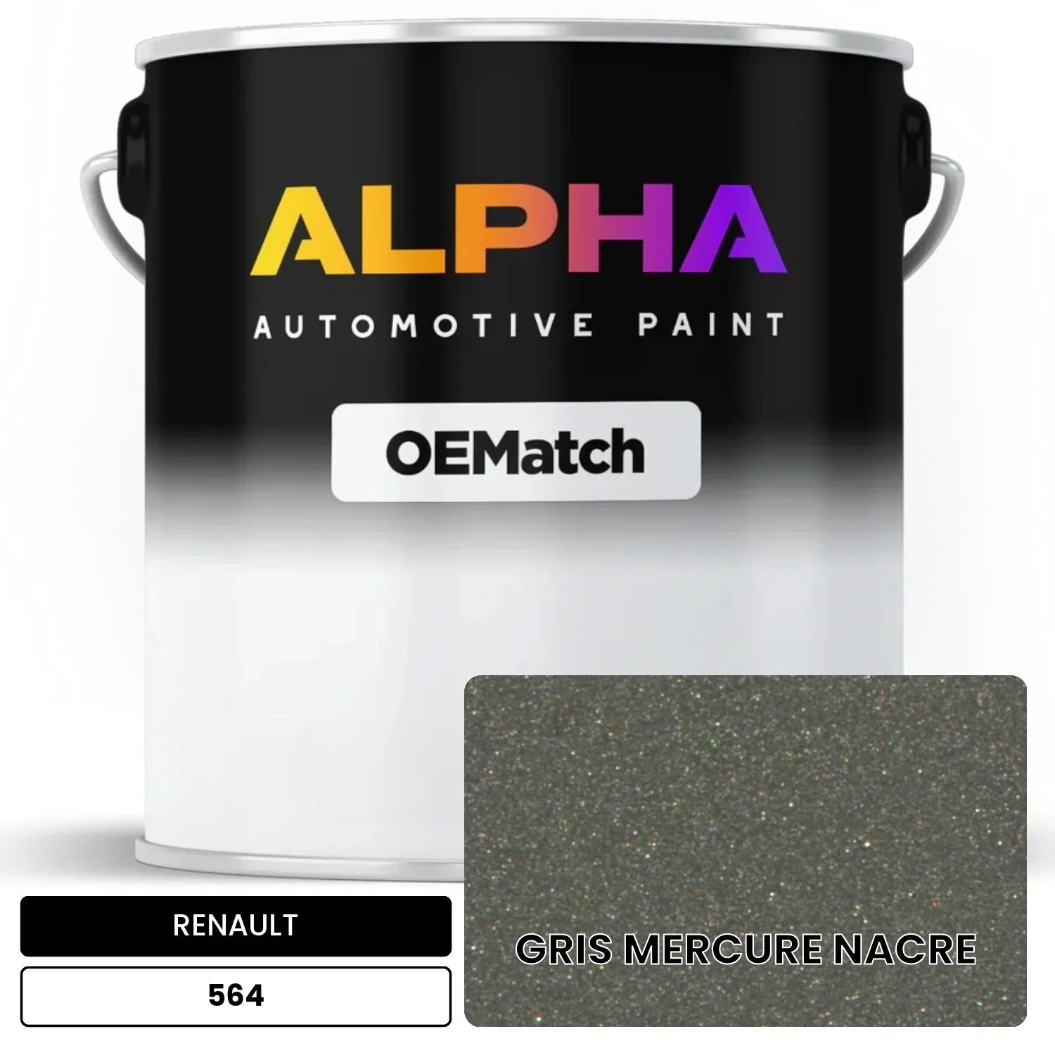 RENAULT GRIS MERCURE NACRE 564 OEMatch Basecoat